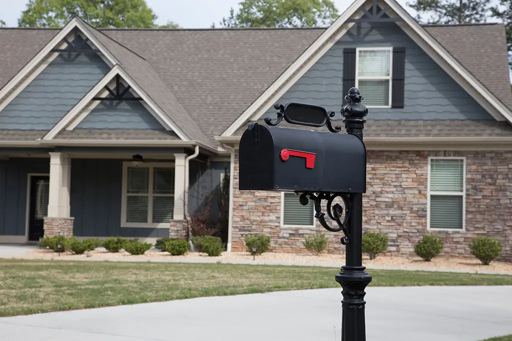 mail box in front of home